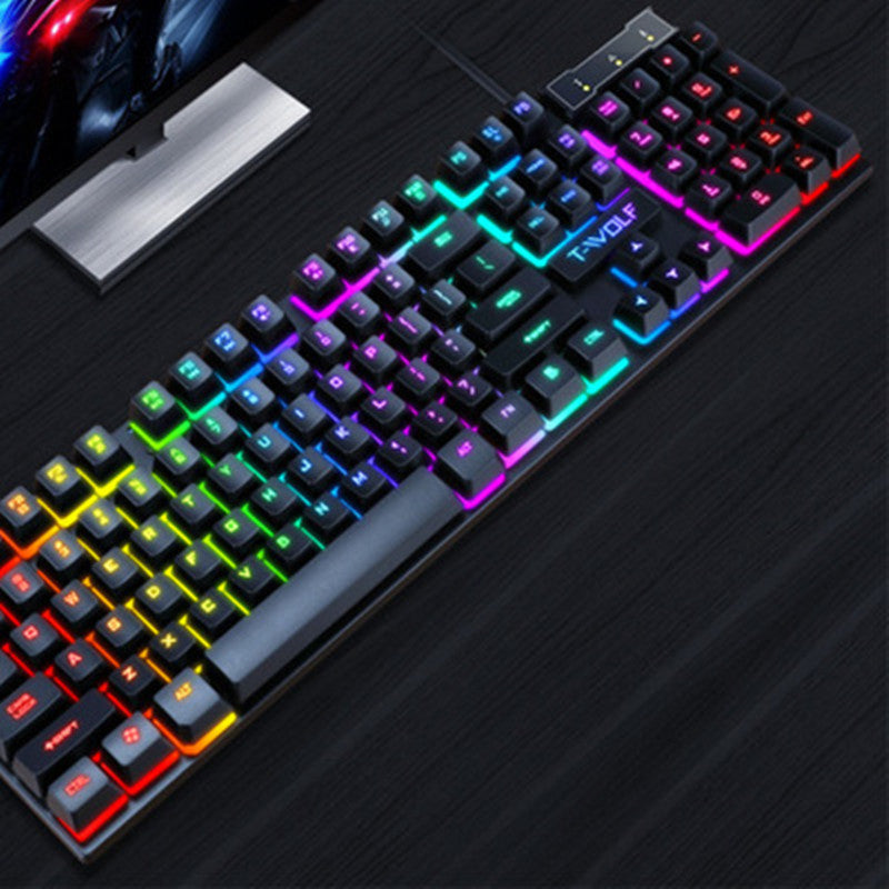 Clavier Gaming USB Filaire LED Rétroéclairé Flottant