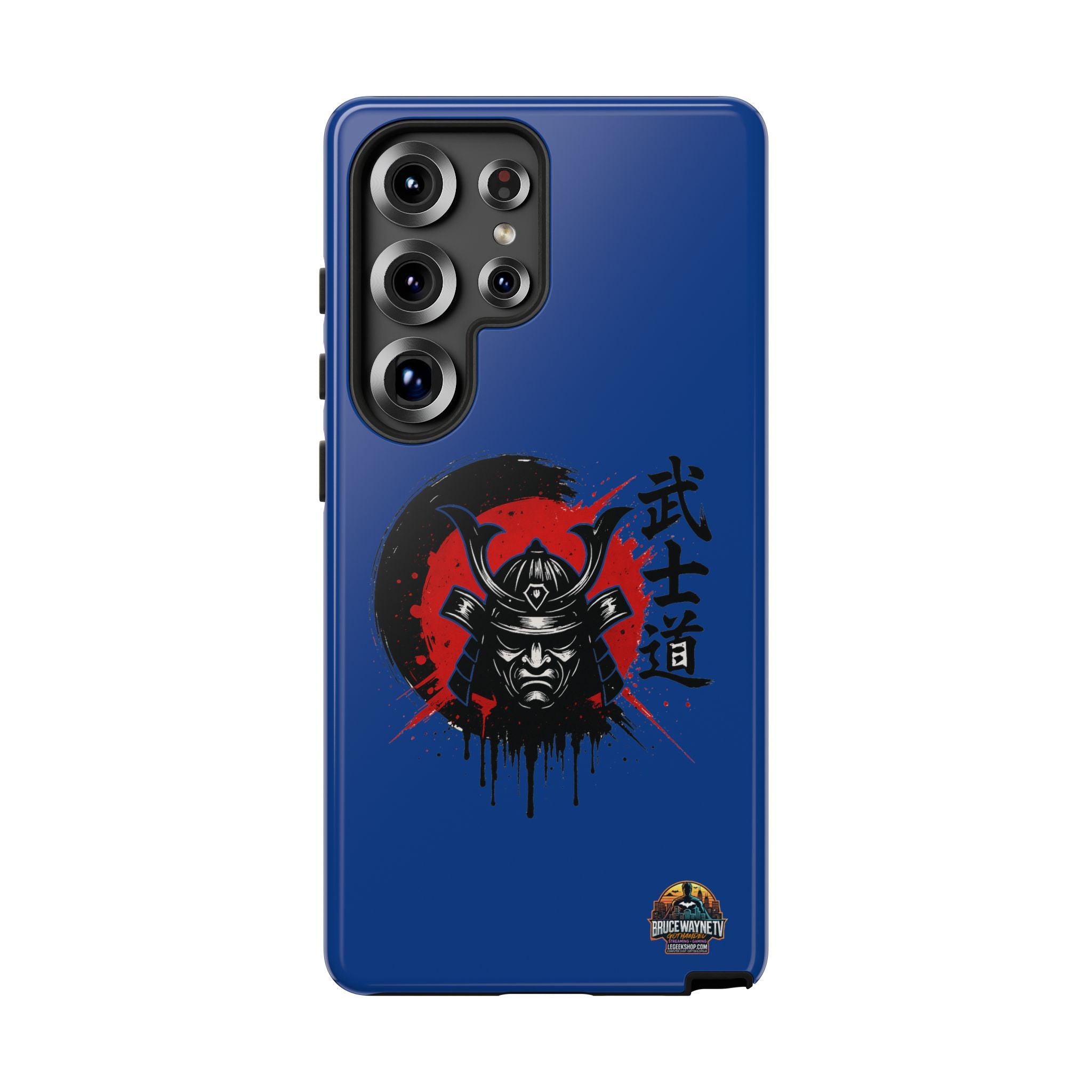 📱 samurai phone case Bleue foncé – coque renforcée Pixel & Galaxy 📱