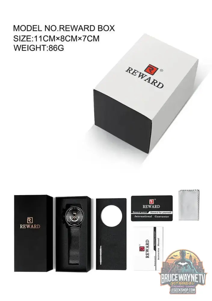 🕶️ REWARD – Montre Homme Quartz Rectangle Bleue Étanche Luxe - Legeekshop