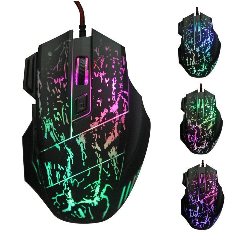 Souris Gaming Filaire Ergonomique LED RGB Pro