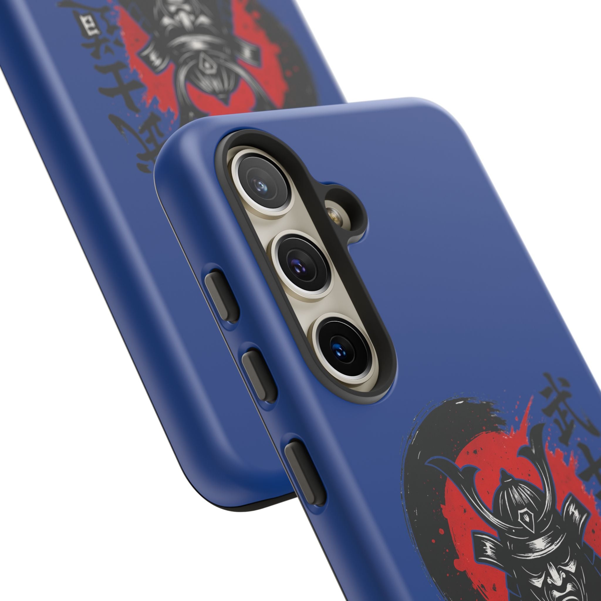 📱 samurai phone case Bleue foncé – coque renforcée Pixel & Galaxy 📱