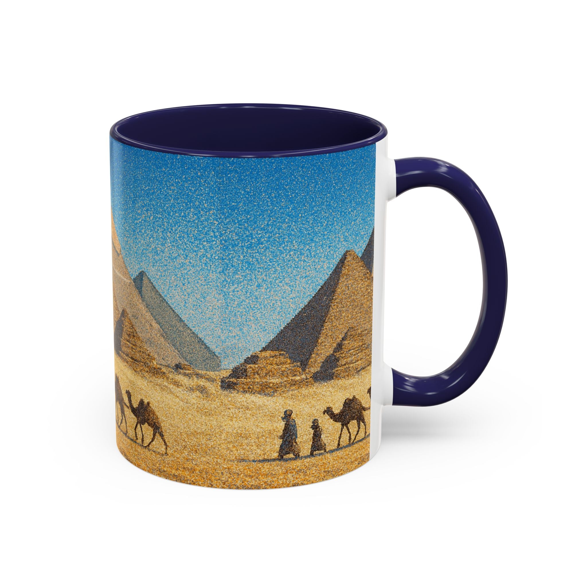 Egyptian Pyramids Camel Caravan Accent Coffee Mug