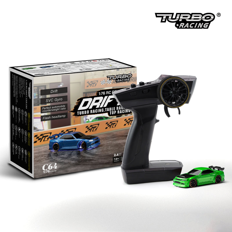 Voiture RC Drift Turbo Racing 1/76 Gyroscope Télécommande Pro