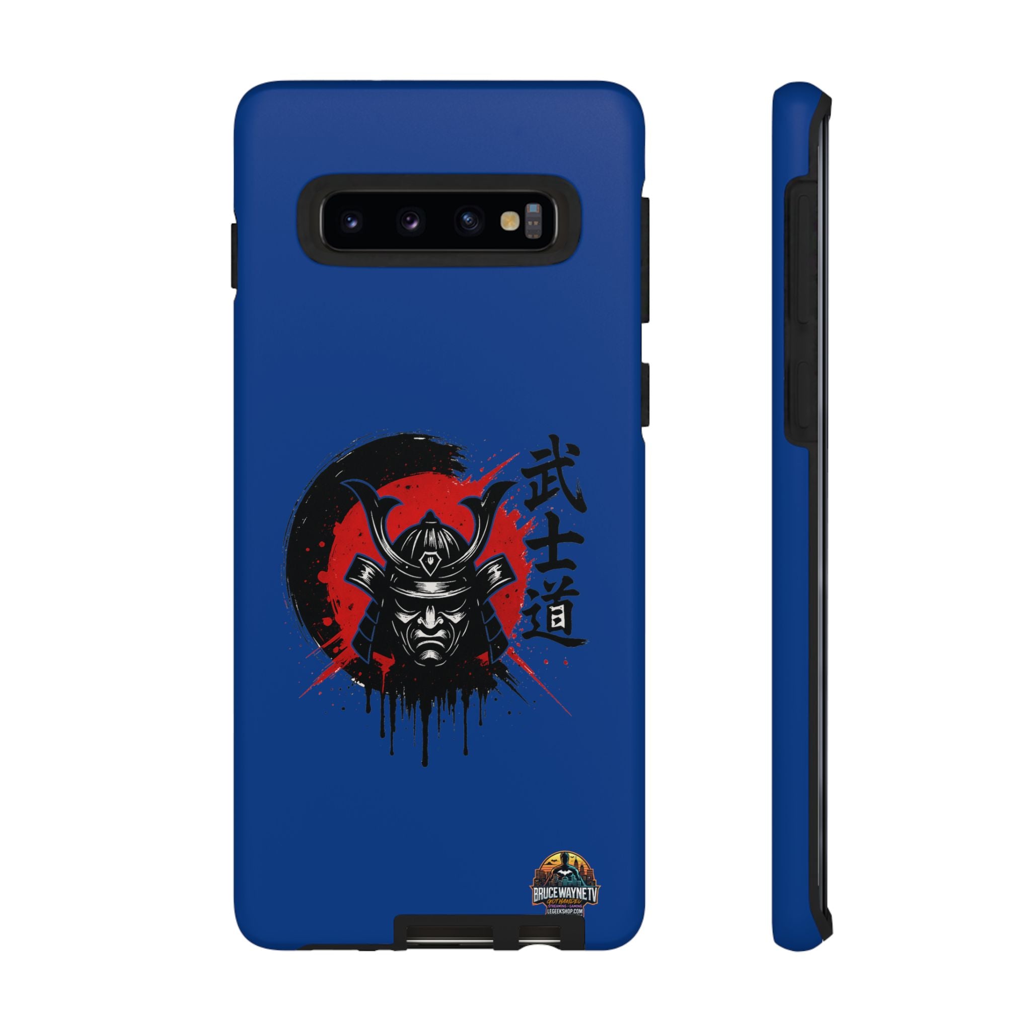 📱 samurai phone case Bleue foncé – coque renforcée Pixel & Galaxy 📱