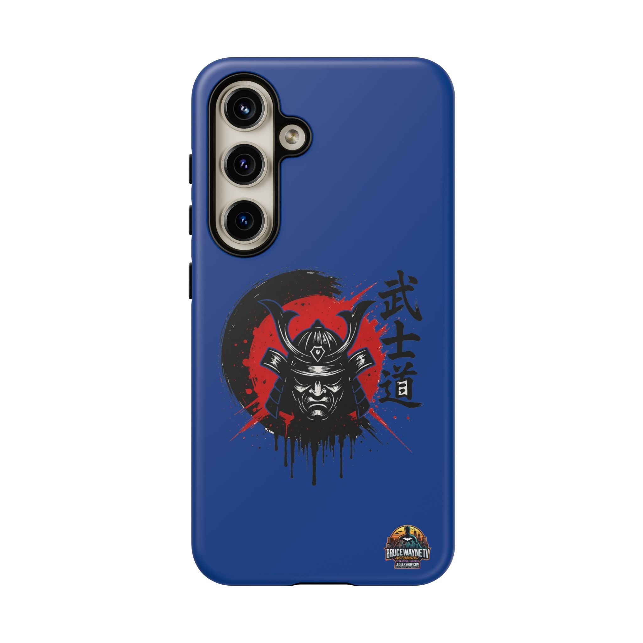 📱 samurai phone case Bleue foncé – coque renforcée Pixel & Galaxy 📱
