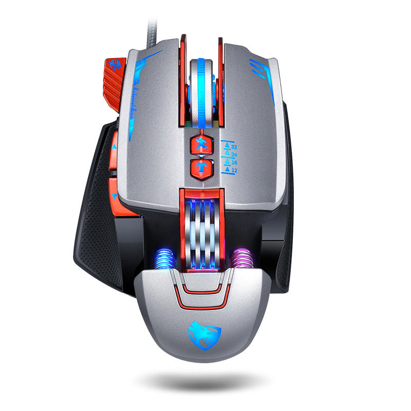 Souris Gaming Thunder Wolf V9 RGB DPI Réglable Pro