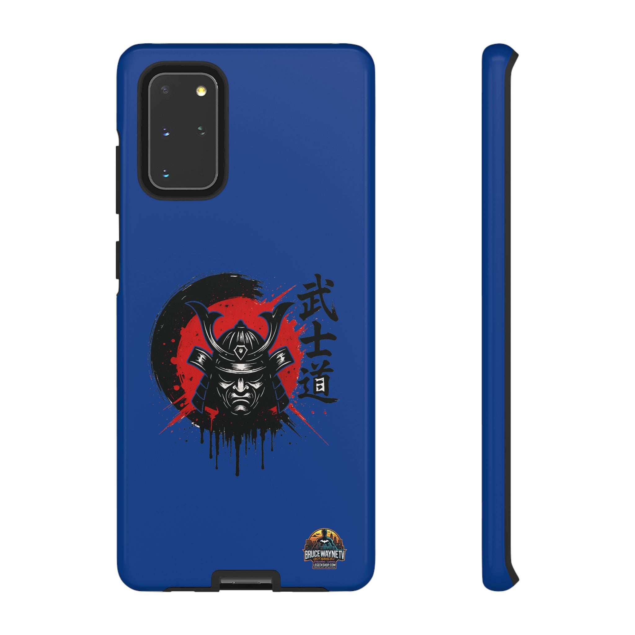 📱 samurai phone case Bleue foncé – coque renforcée Pixel & Galaxy 📱