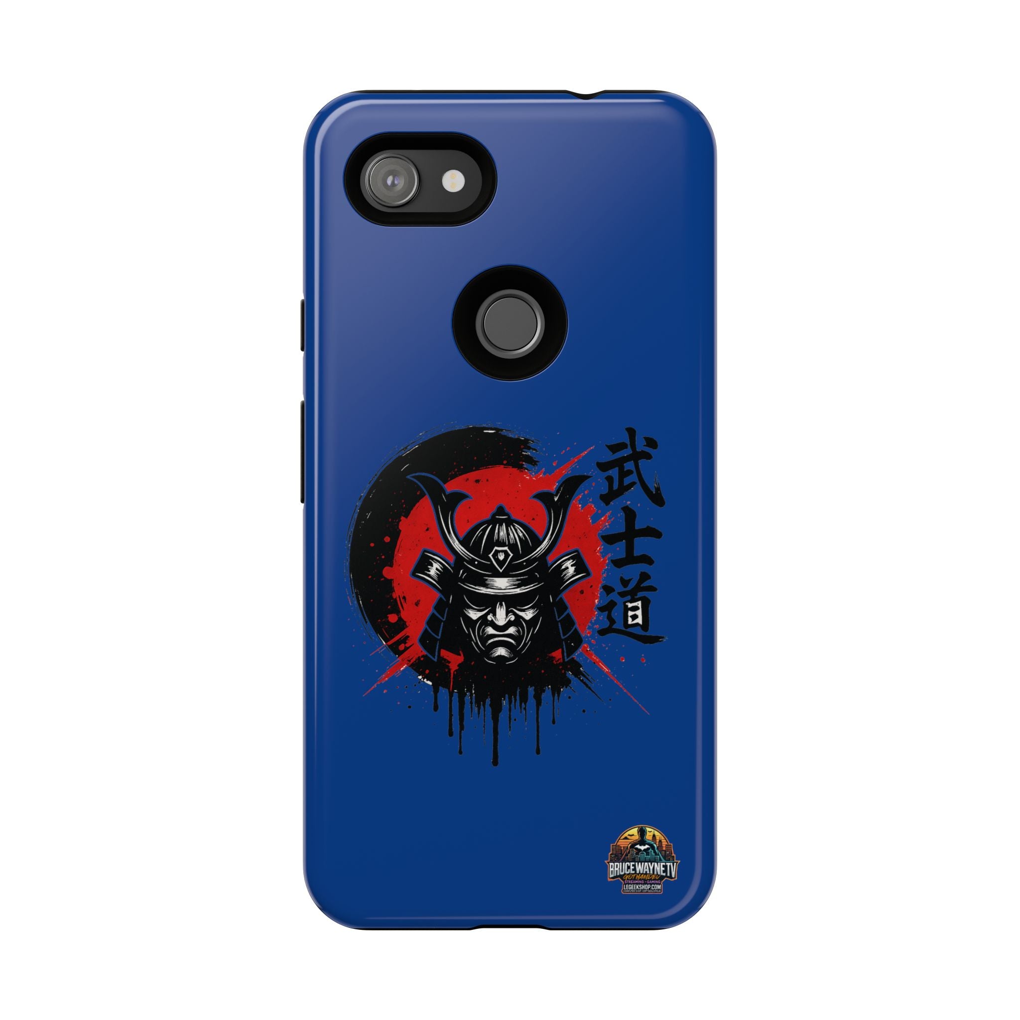 📱 samurai phone case Bleue foncé – coque renforcée Pixel & Galaxy 📱