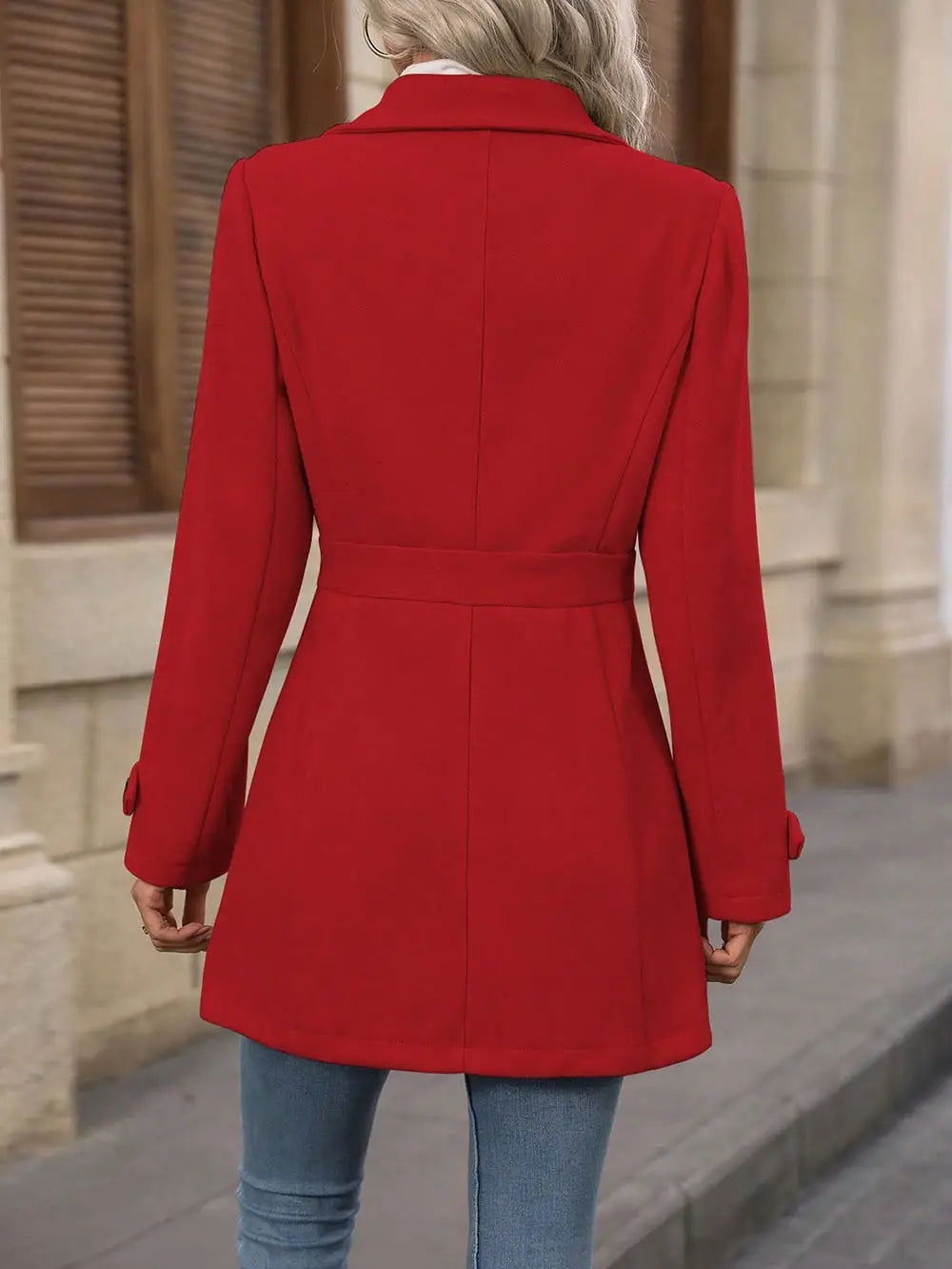 Manteau laine élégant femme