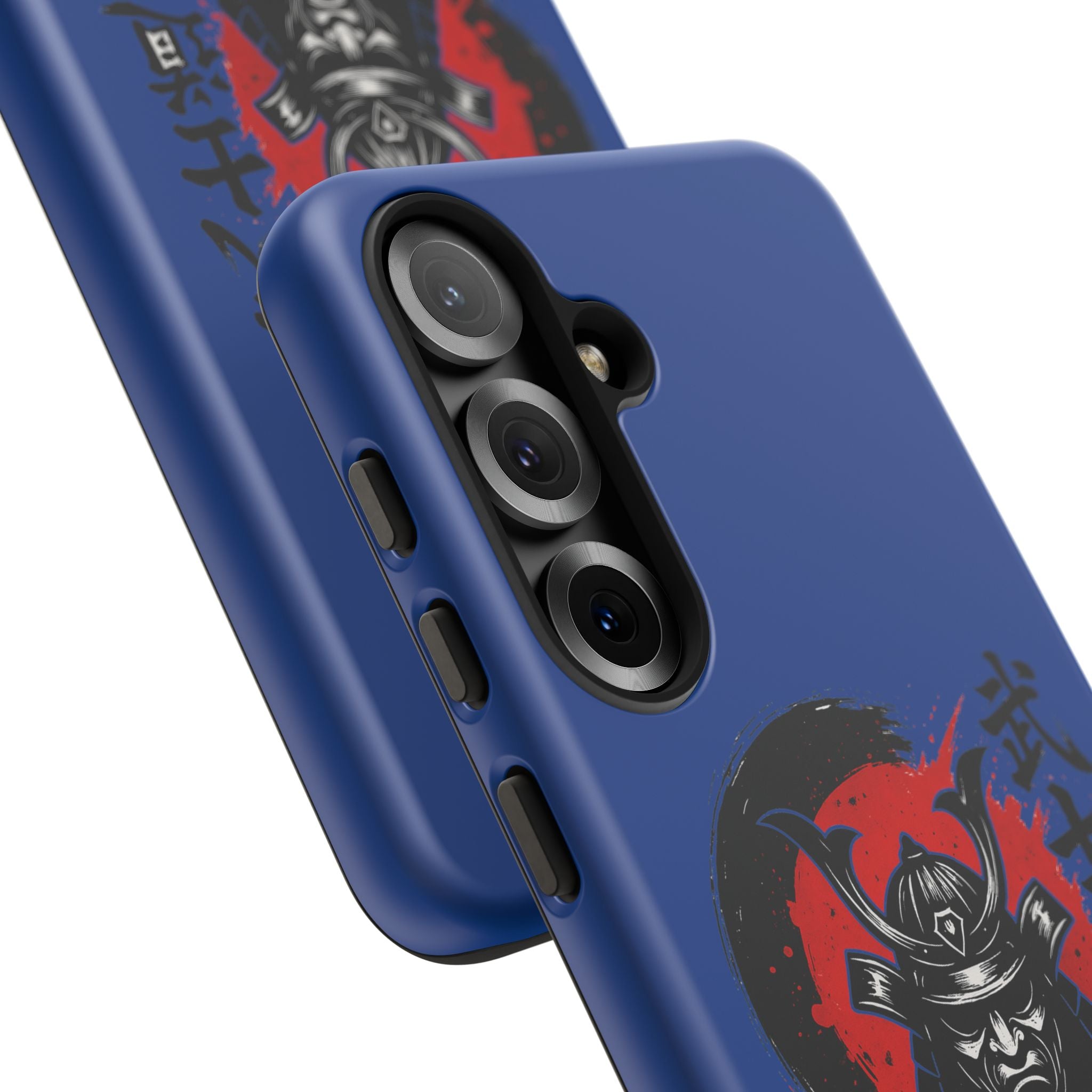 📱 samurai phone case Bleue foncé – coque renforcée Pixel & Galaxy 📱