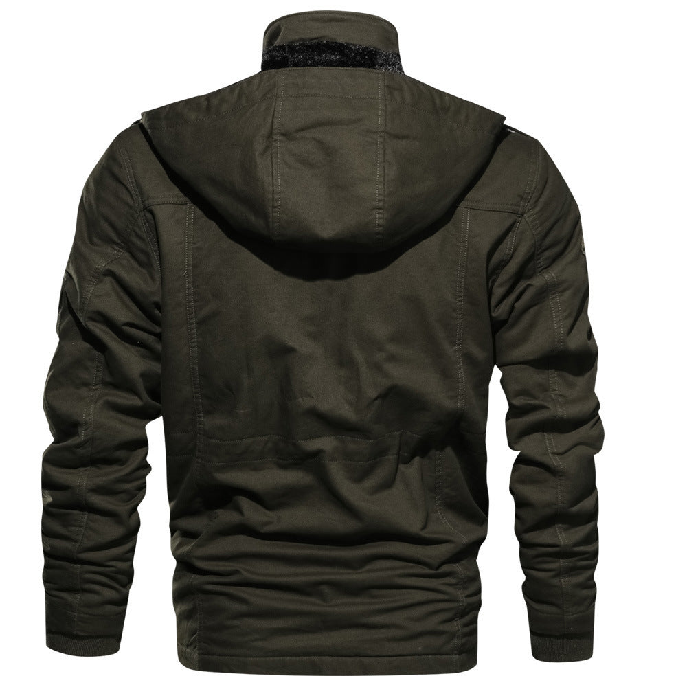 🧥 Veste Cargo Homme Hiver Capuche Détachable Multi-Poches 🧥
