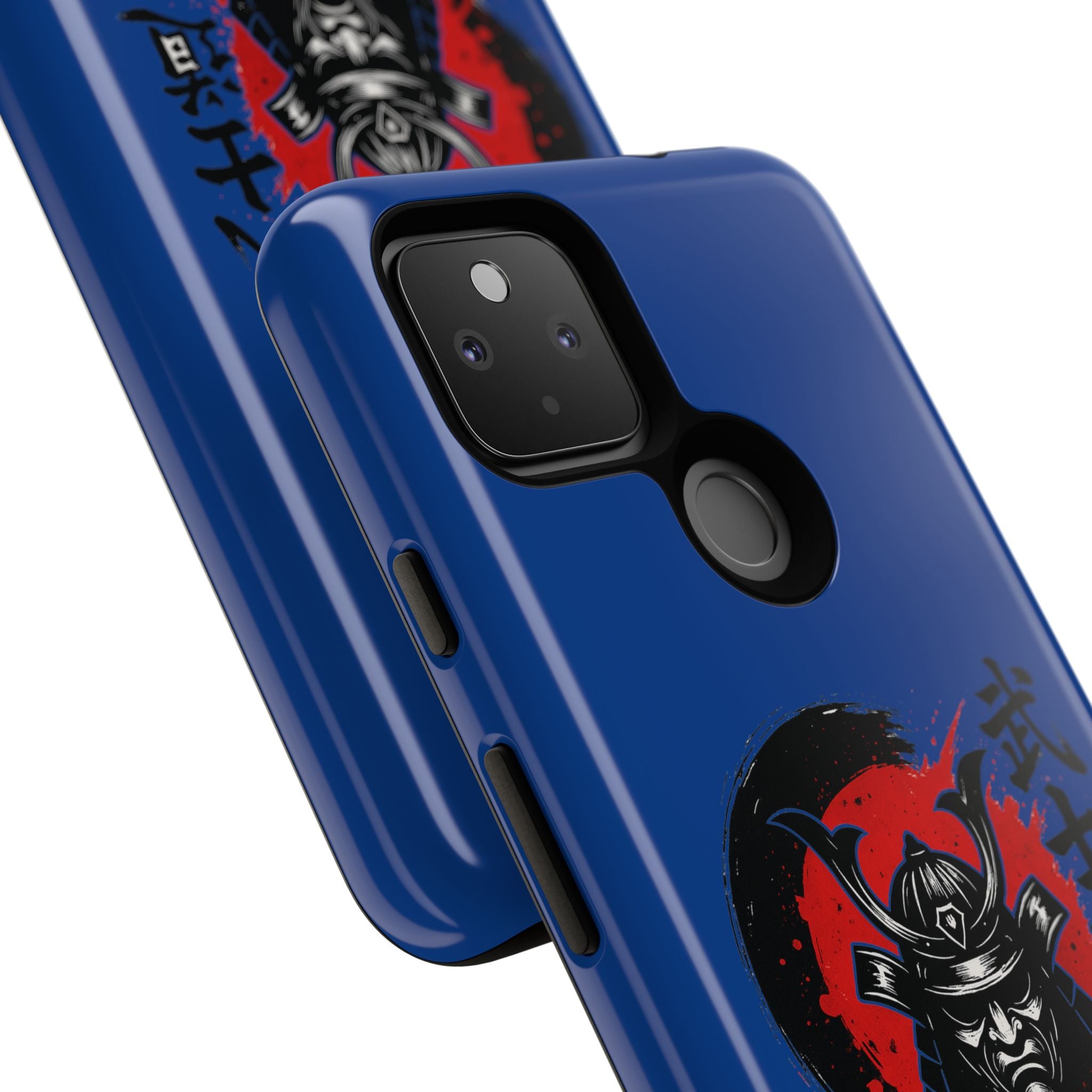 📱 samurai phone case Bleue foncé – coque renforcée Pixel & Galaxy 📱