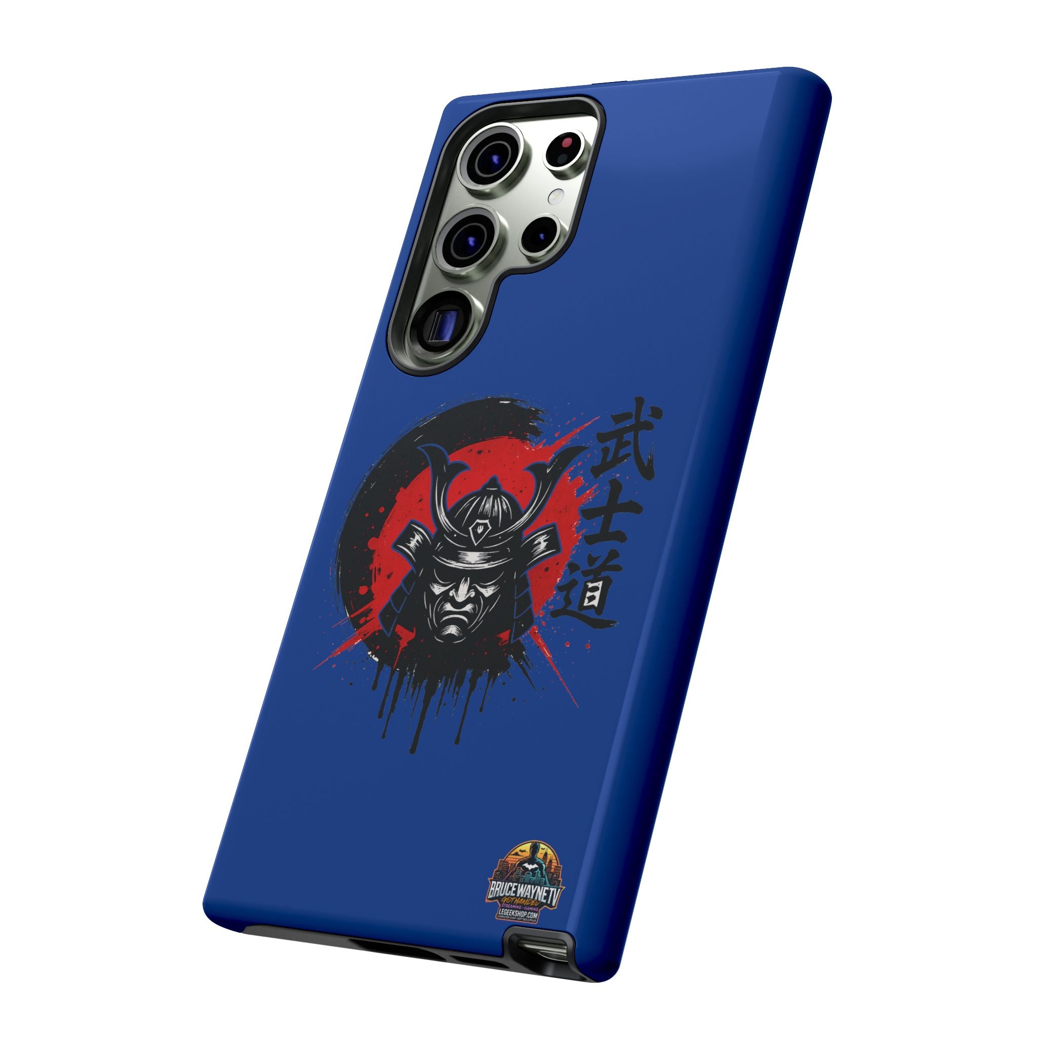 📱 samurai phone case Bleue foncé – coque renforcée Pixel & Galaxy 📱