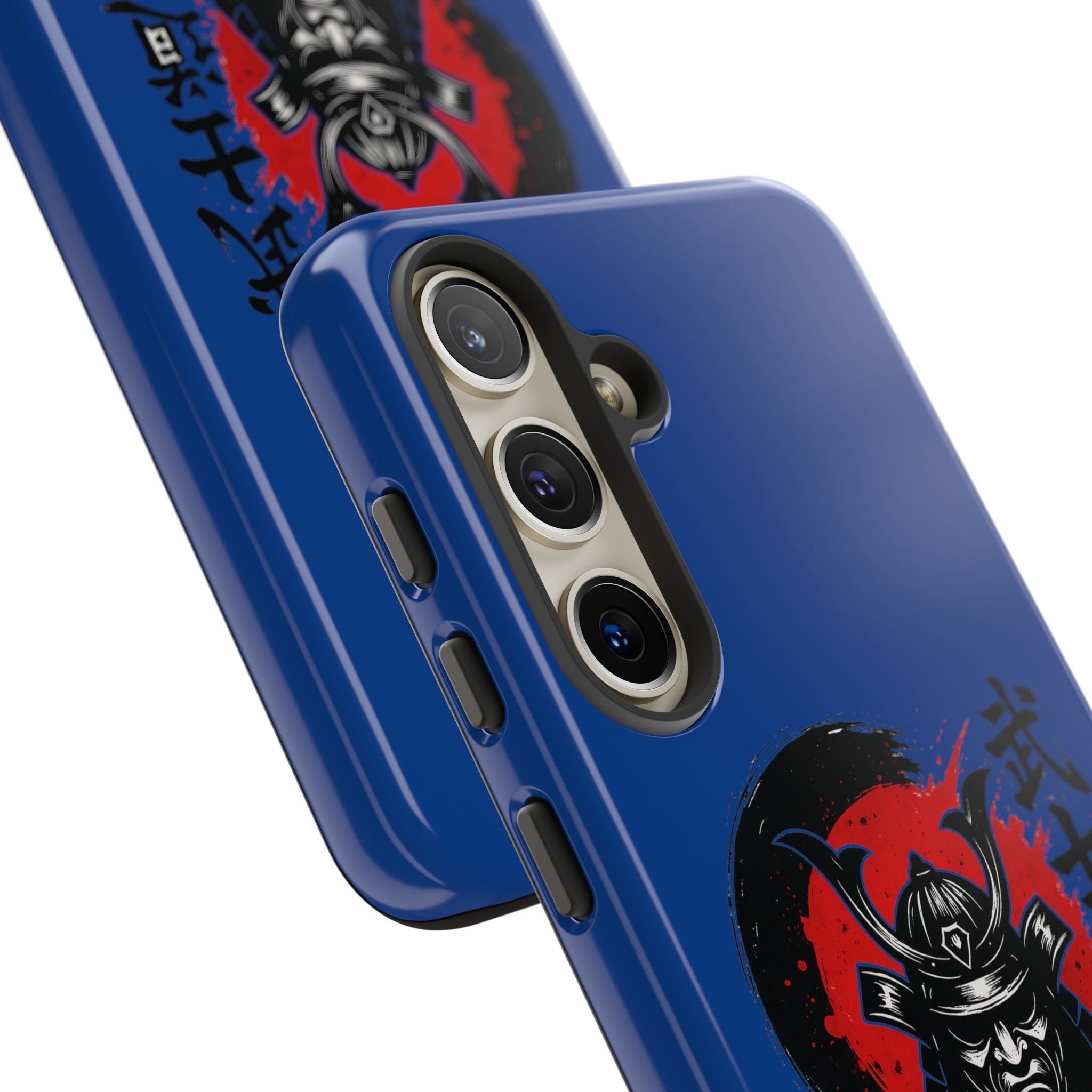 📱 samurai phone case Bleue foncé – coque renforcée Pixel & Galaxy 📱