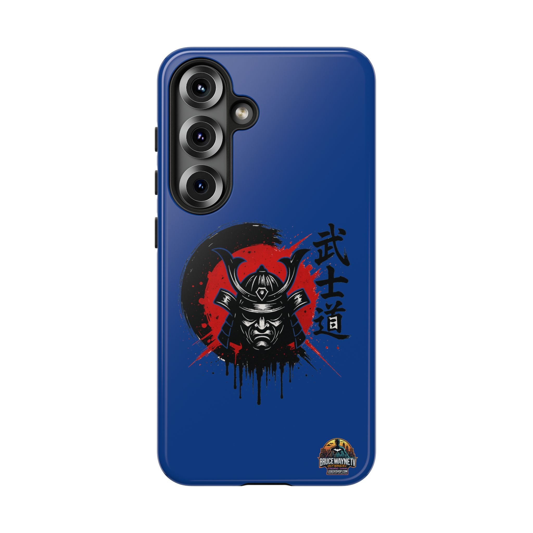 📱 samurai phone case Bleue foncé – coque renforcée Pixel & Galaxy 📱