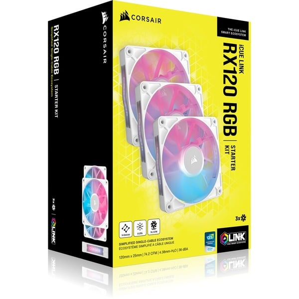 Corsair iCUE LINK RX120 RGB Triple, Gehäuselüfter - Corsair - vue 19