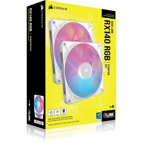 Corsair iCUE LINK RX140 RGB Dual, Gehäuselüfter - Corsair - vue 11
