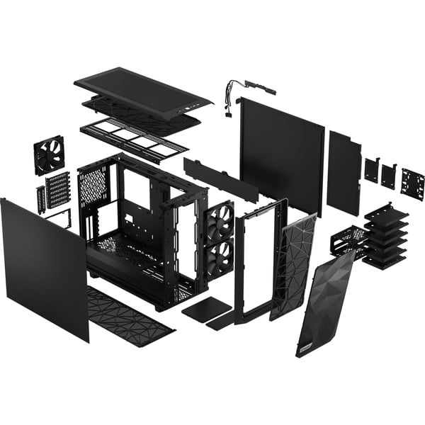 Fractal Design Meshify 2 Black Solid, Tower-Gehäuse - Fractal Design - vue 13