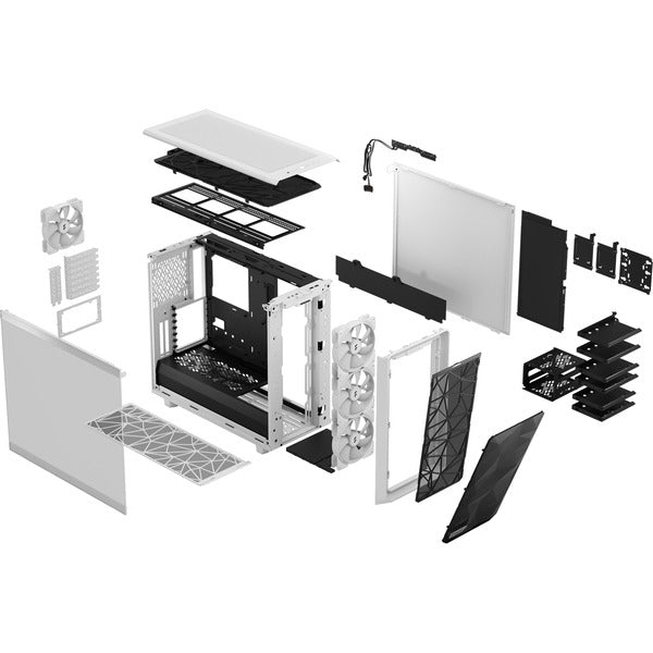 Fractal Design Meshify 2 RGB White TG Clear Tint, Tower-Gehäuse - Fractal Design - vue 13