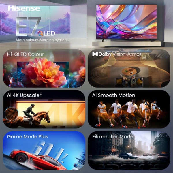Hisense 58E7S Hi-QLED-Fernseher - Hisense - vue 5