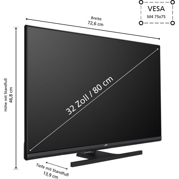 JVC LT-32VF5355W, LED-Fernseher - JVC - vue 2