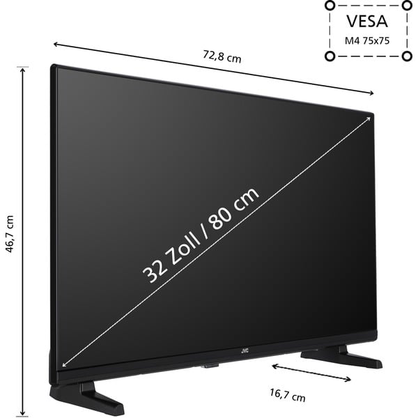 JVC LT-32VH5355, LED-Fernseher - JVC - vue 6