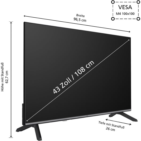 JVC LT-43VF7555, LED-Fernseher - JVC - vue 3