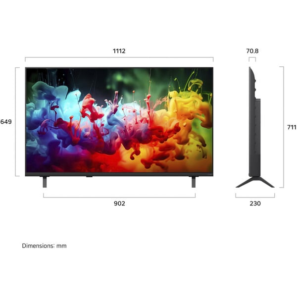 LG 50QNED7EB3C, QNED-Fernseher - LG - vue 2