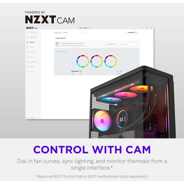 NZXT F140 RGB, Gehäuselüfter - NZXT - vue 6