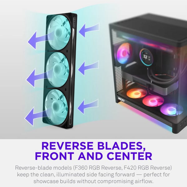 NZXT F420 RGB, Gehäuselüfter - NZXT - vue 6