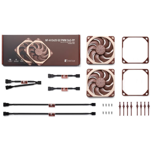 Noctua NF-A12x25 G2 PWM Sx2-PP, Gehäuselüfter - Noctua - vue 3