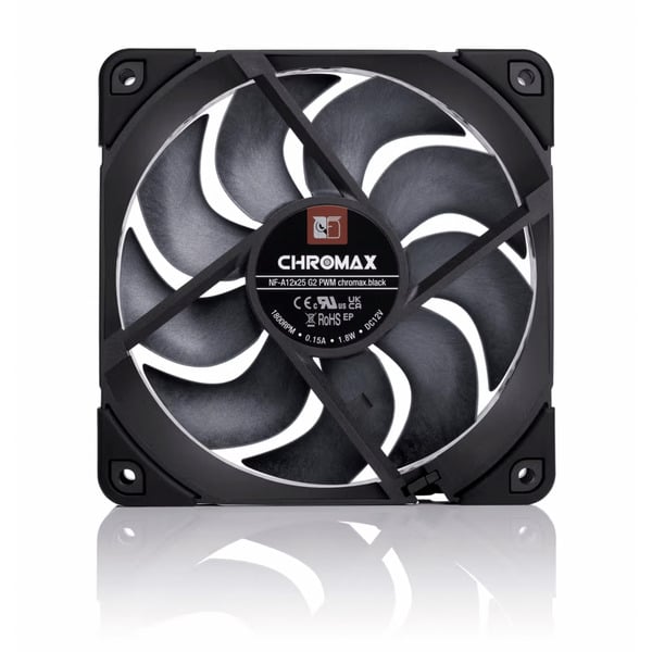 Noctua NF-A12x25 G2 PWM chromax.black, Gehäuselüfter - Noctua - vue 2