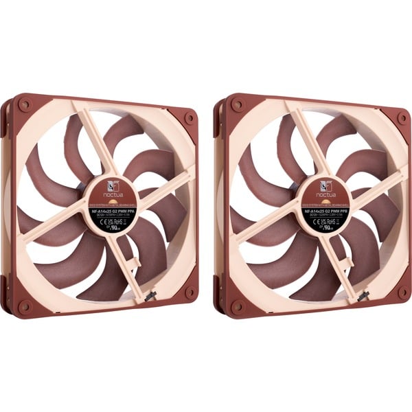Noctua NF-A14x25 G2 PWM Sx2-PP, Gehäuselüfter - Noctua - vue 2