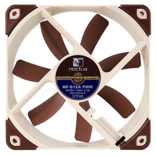 Noctua NF-S12A PWM, Gehäuselüfter - Noctua - vue 2
