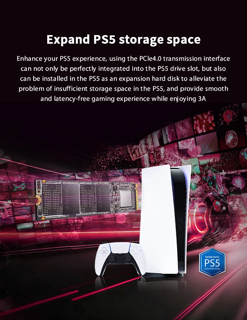 SSD NVMe ADATA XPG GAMMIX S50 PRO M.2 2280 PCIe Gen4x4 500GB 1TB 3D NAND TLC