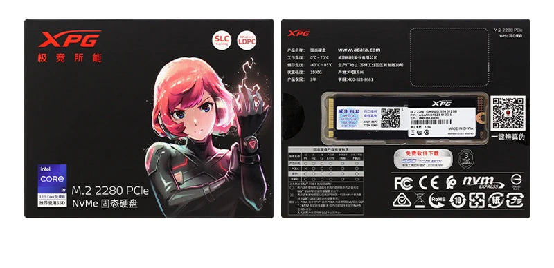 SSD NVMe ADATA XPG GAMMIX S50 PRO M.2 2280 PCIe Gen4x4 500GB 1TB 3D NAND TLC