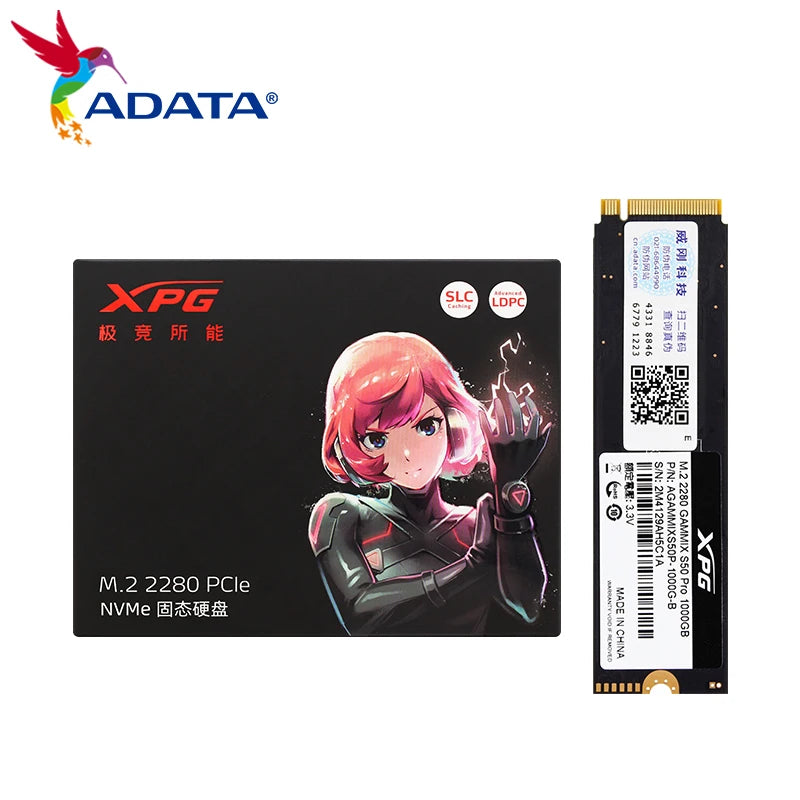 SSD NVMe ADATA XPG GAMMIX S50 PRO M.2 2280 PCIe Gen4x4 500GB 1TB 3D NAND TLC