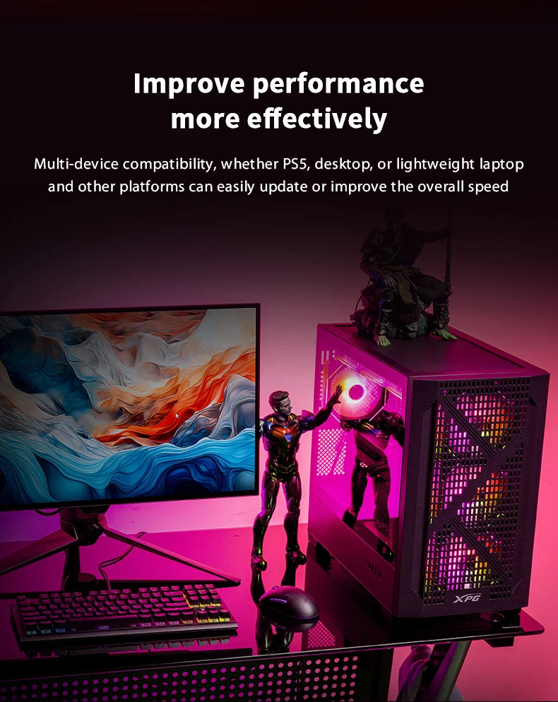 SSD NVMe ADATA XPG GAMMIX S50 PRO M.2 2280 PCIe Gen4x4 500GB 1TB 3D NAND TLC