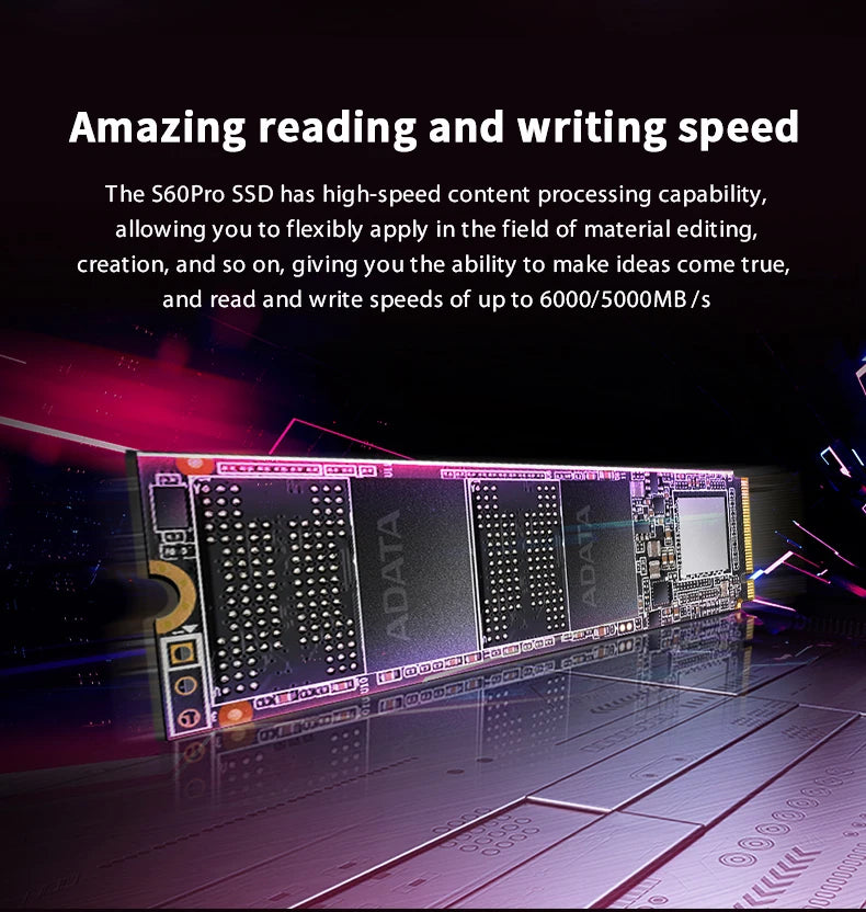 SSD NVMe ADATA XPG GAMMIX S50 PRO M.2 2280 PCIe Gen4x4 500GB 1TB 3D NAND TLC