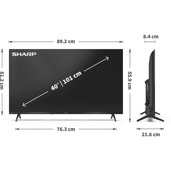 SHARP 40HE3745E, QLED-Fernseher - SHARP - vue 10