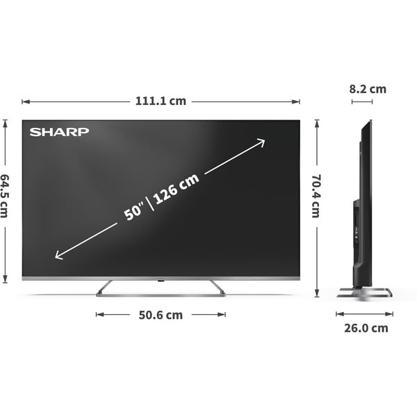 SHARP 50JP7765E, QLED-Fernseher - SHARP - vue 10
