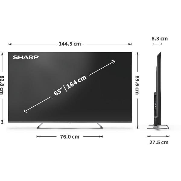 SHARP 65JP7765E, QLED-Fernseher - SHARP - vue 10