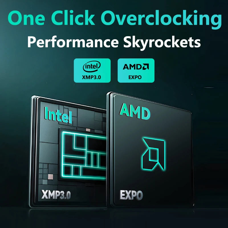 Mémoire RAM DDR5 GUDGA 8GB 16GB 32GB 4800-6800MHz Gaming Desktop XMP 3.0