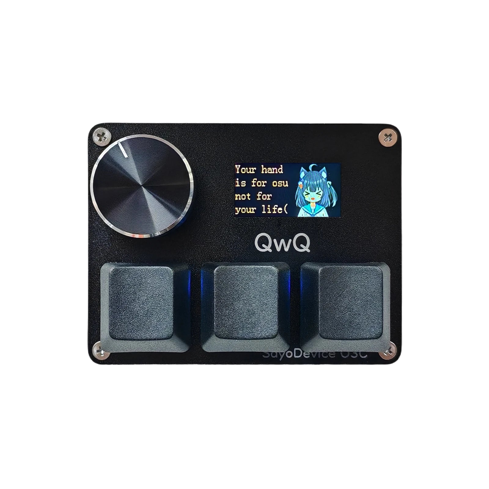 🎮 Mini Clavier Mécanique BTXETUEL SayoDevice OSU O3C – Switchs Magnétiques Roses | Écran IPS & Ultra-Vitesse