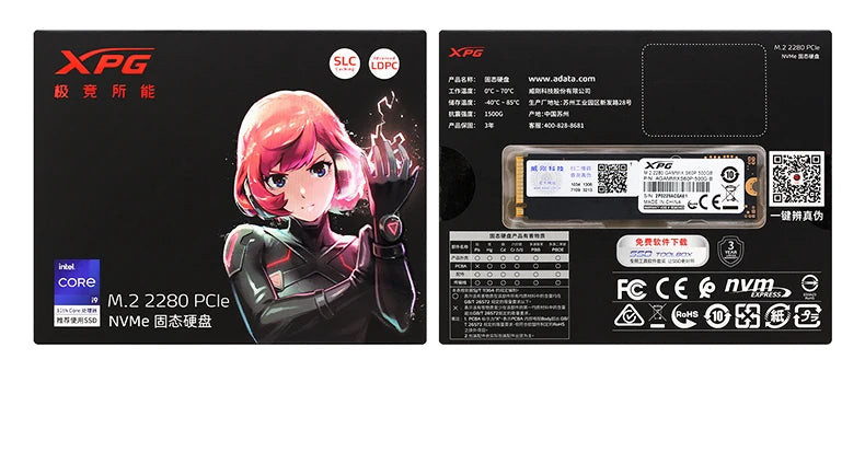 SSD NVMe ADATA XPG GAMMIX S50 PRO M.2 2280 PCIe Gen4x4 500GB 1TB 3D NAND TLC