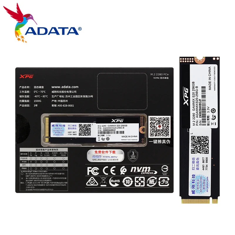 SSD NVMe ADATA XPG GAMMIX S50 PRO M.2 2280 PCIe Gen4x4 500GB 1TB 3D NAND TLC