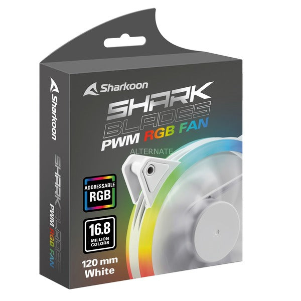 Sharkoon SHARK Blades PWM RGB Fan, Gehäuselüfter - Sharkoon - vue 5