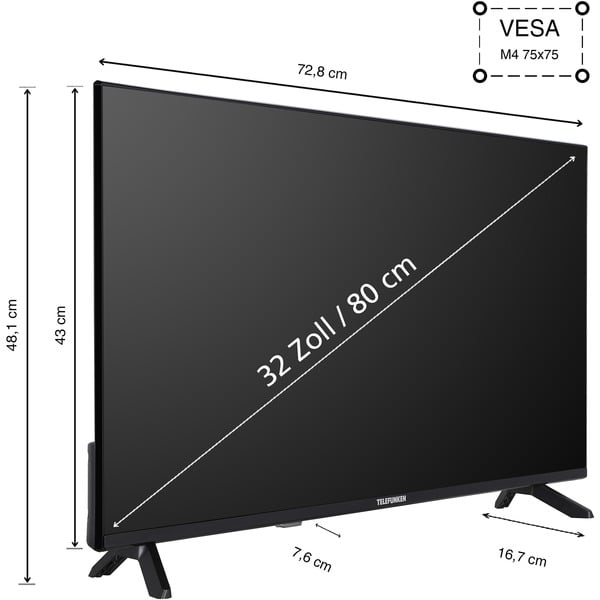 Telefunken QF32AN750S, QLED-Fernseher - Telefunken - vue 2