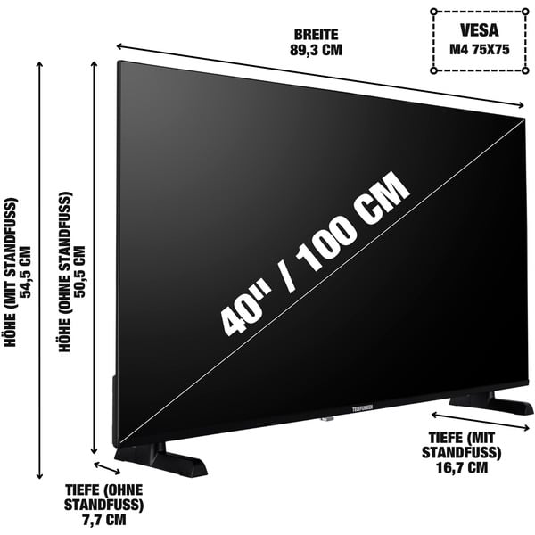 Telefunken XF40TP900S, LED-Fernseher - Telefunken - vue 3