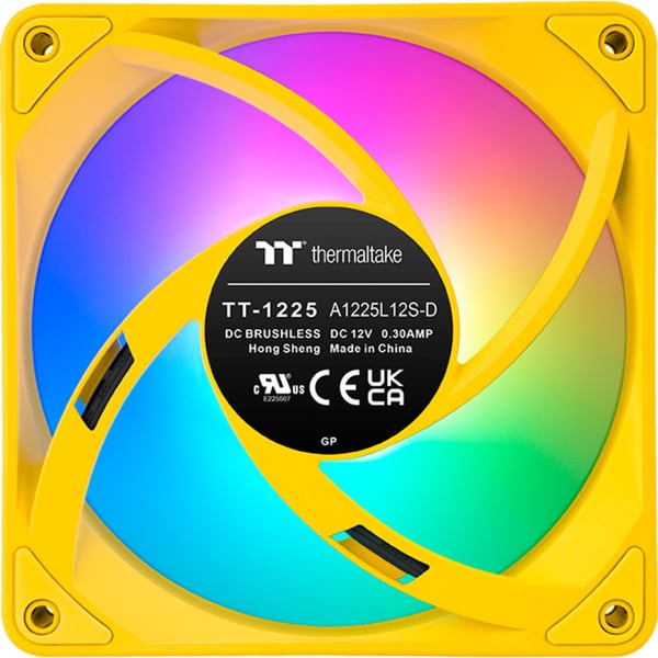 Thermaltake CT120 EX ARGB Sync PC Cooling Fan Bumblebee, Gehäuselüfter - Thermaltake - vue 4